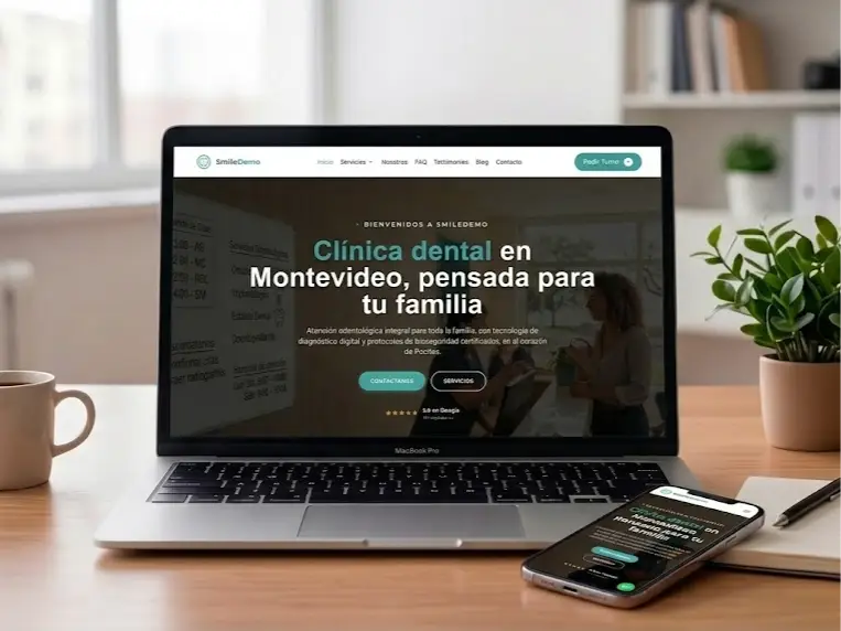 Demo V3 — Diseño moderno para clínica dental